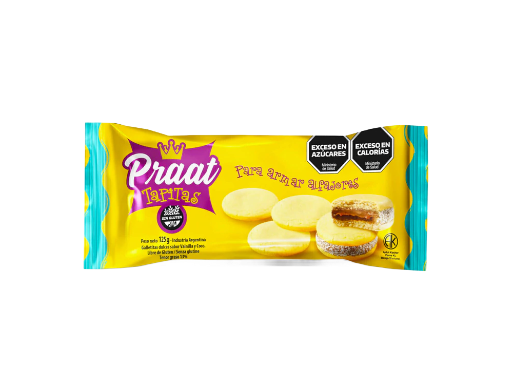 Tapitas de alfajor sin tacc Praat