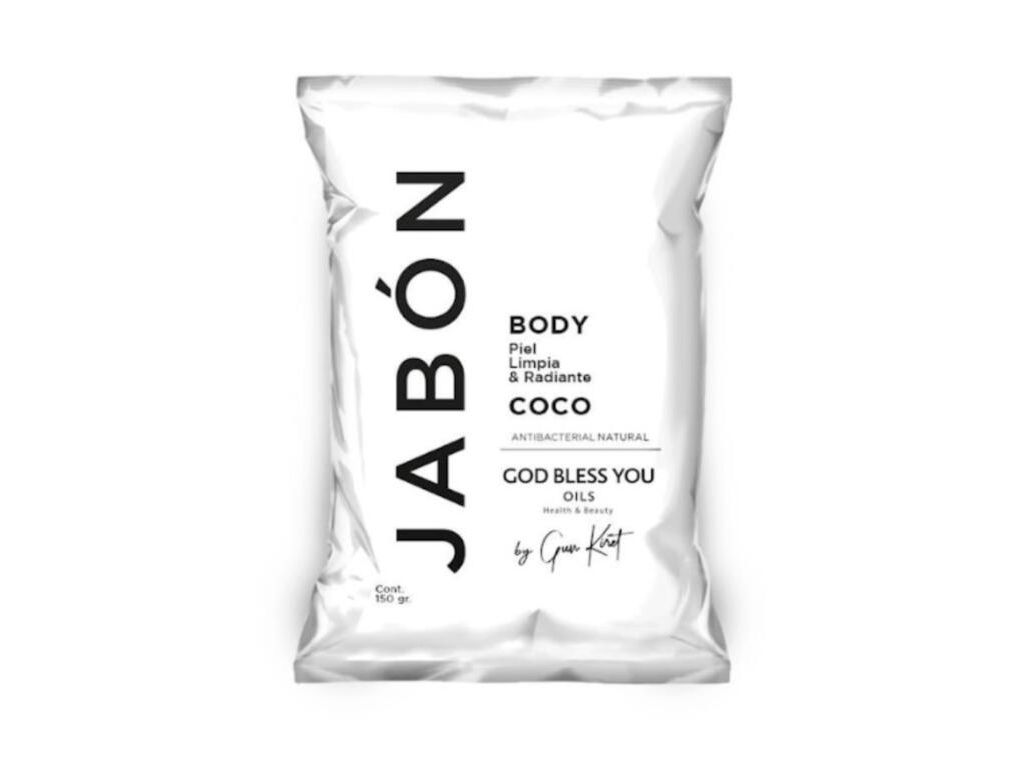 Jabon de coco piel limpia y radiante God Bless You