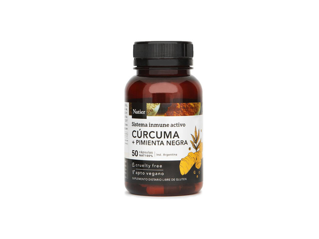 Capsulas de Curcuma + Pimienta Negra x 50g - Natier