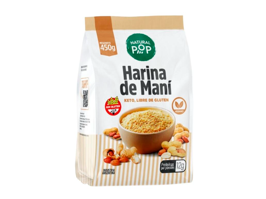 Harina de Mani x 450g - Natural Pop