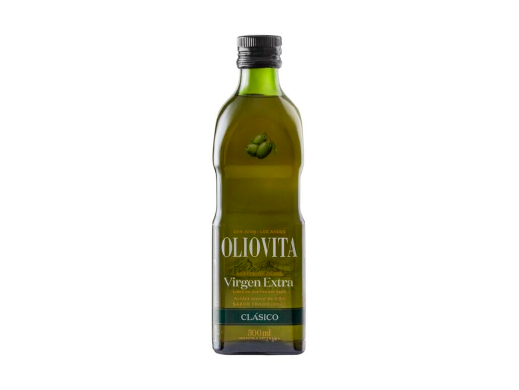 Aceite de Oliva Virgen Extra Clasico botella vidrio x 500ml - Oliovita