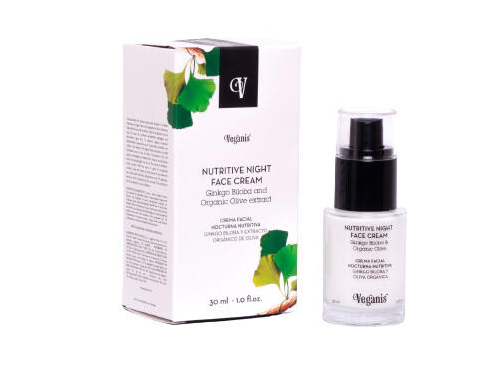 Crema facial nocturna nutritiva con ginko biloba y oliva x 30gr - Veganis