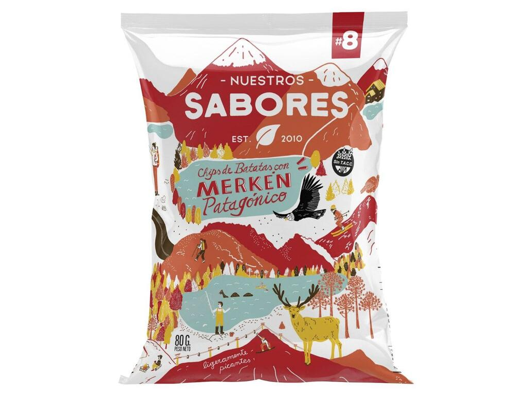 Chips de Batatas con Merken Patagonico x 80g - Nuestros Sabores