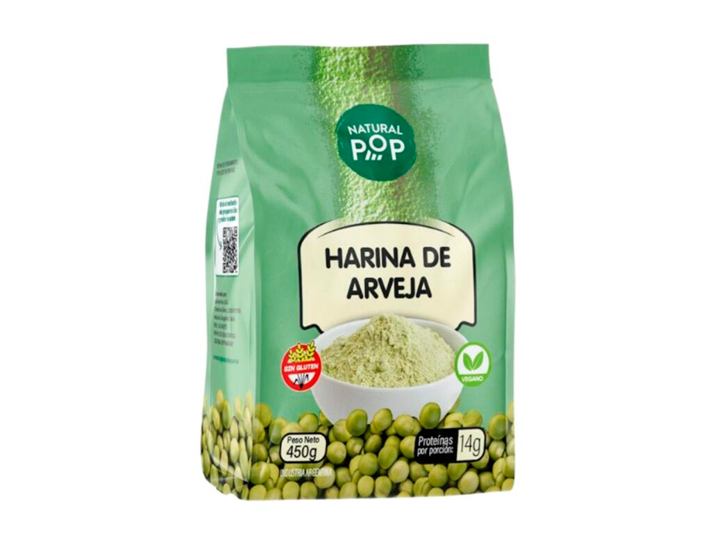 Harina de Arveja x 450g - Natural Pop
