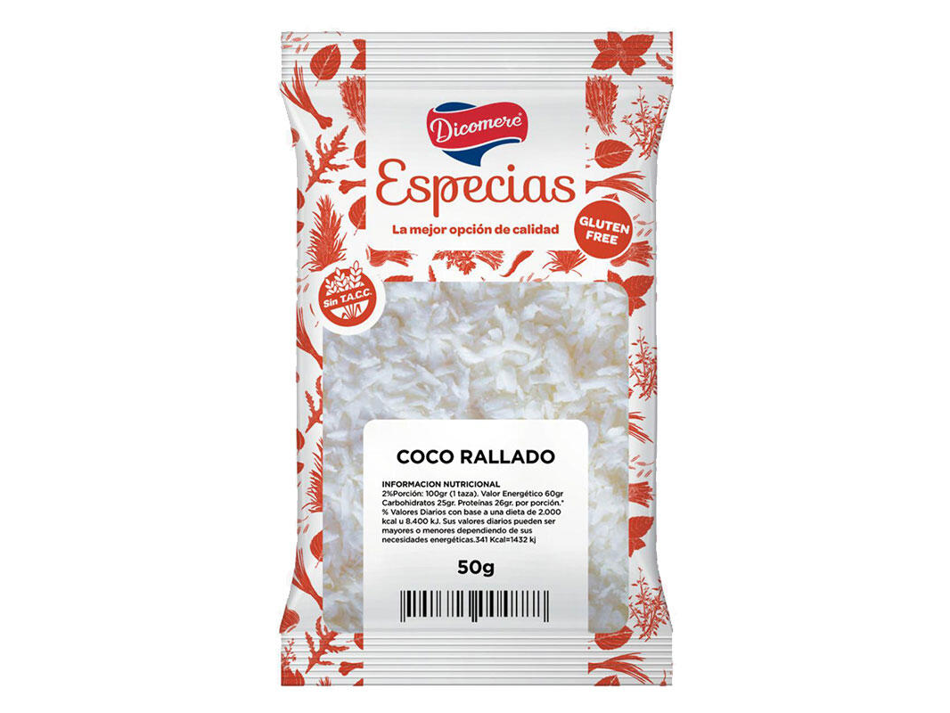 Coco Rallado sin TACC x 50g - Dicomere