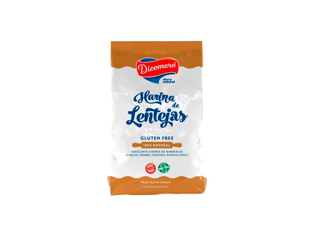 Harina de Lenteja Sin Tacc x 450g - Dicomere