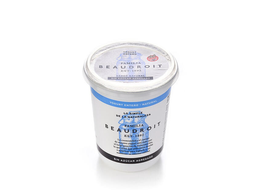 Yogurt entero natural x 400gr - Beaudroit