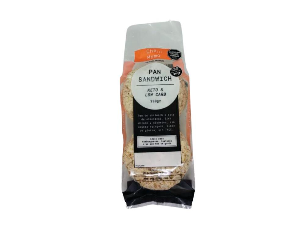 Pan sándwich keto y low carb x 280gr - Chez Momo