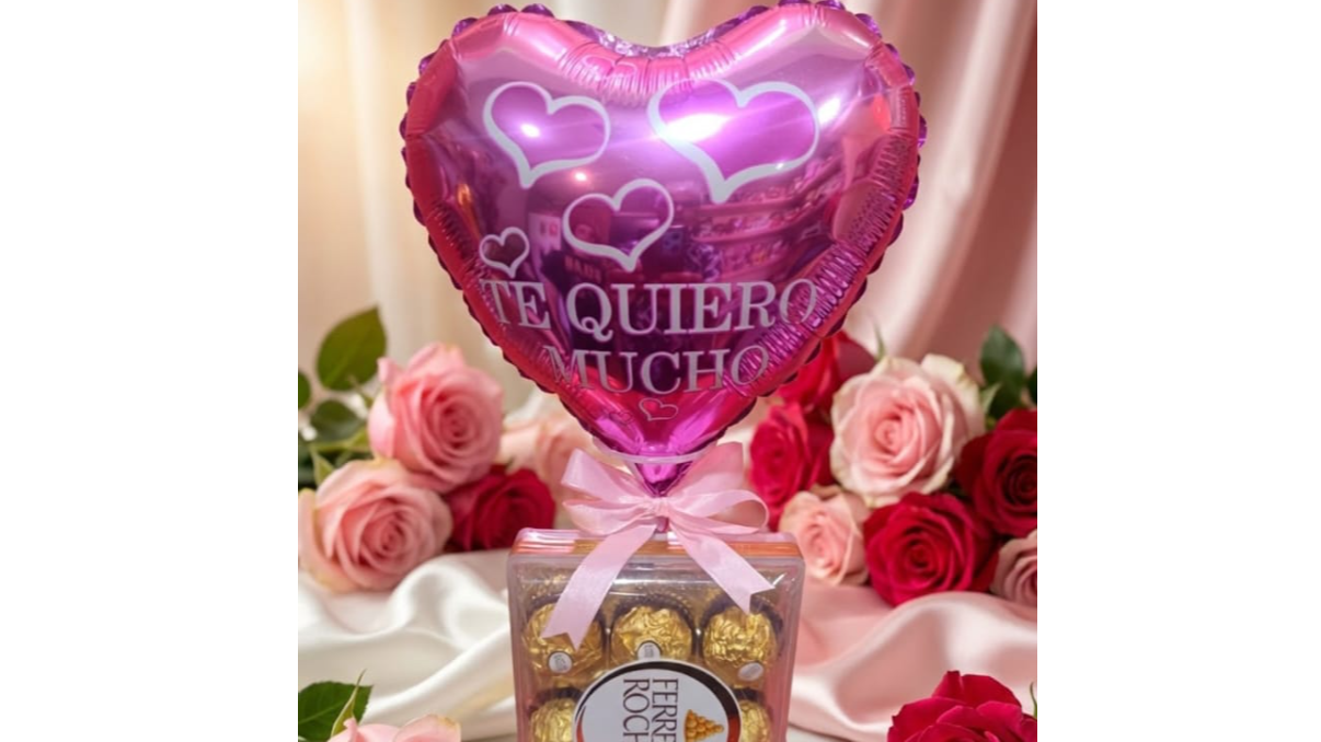 Chocolates,peluches y Globos