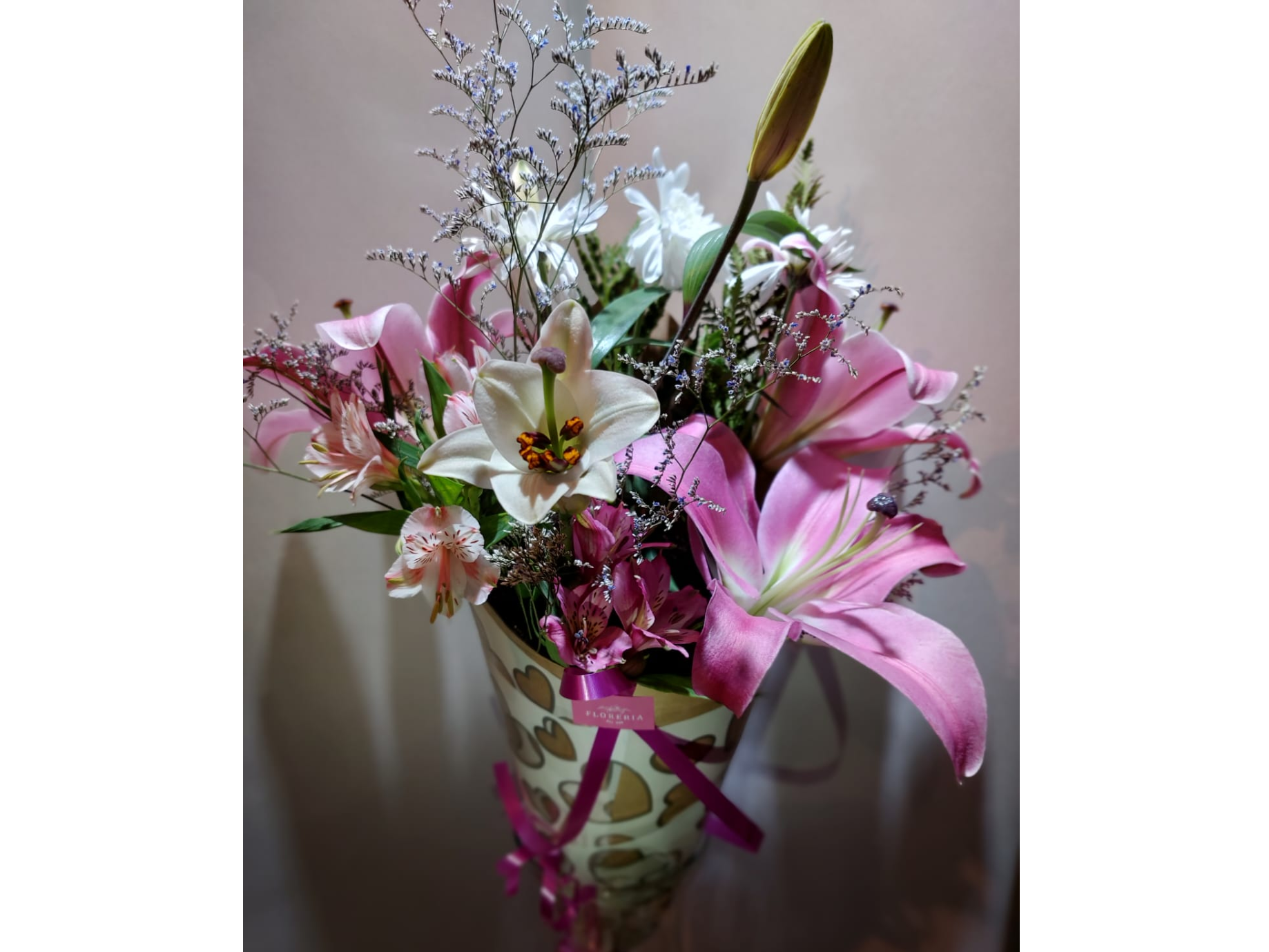 Ramo -Lilium y Alstromelia