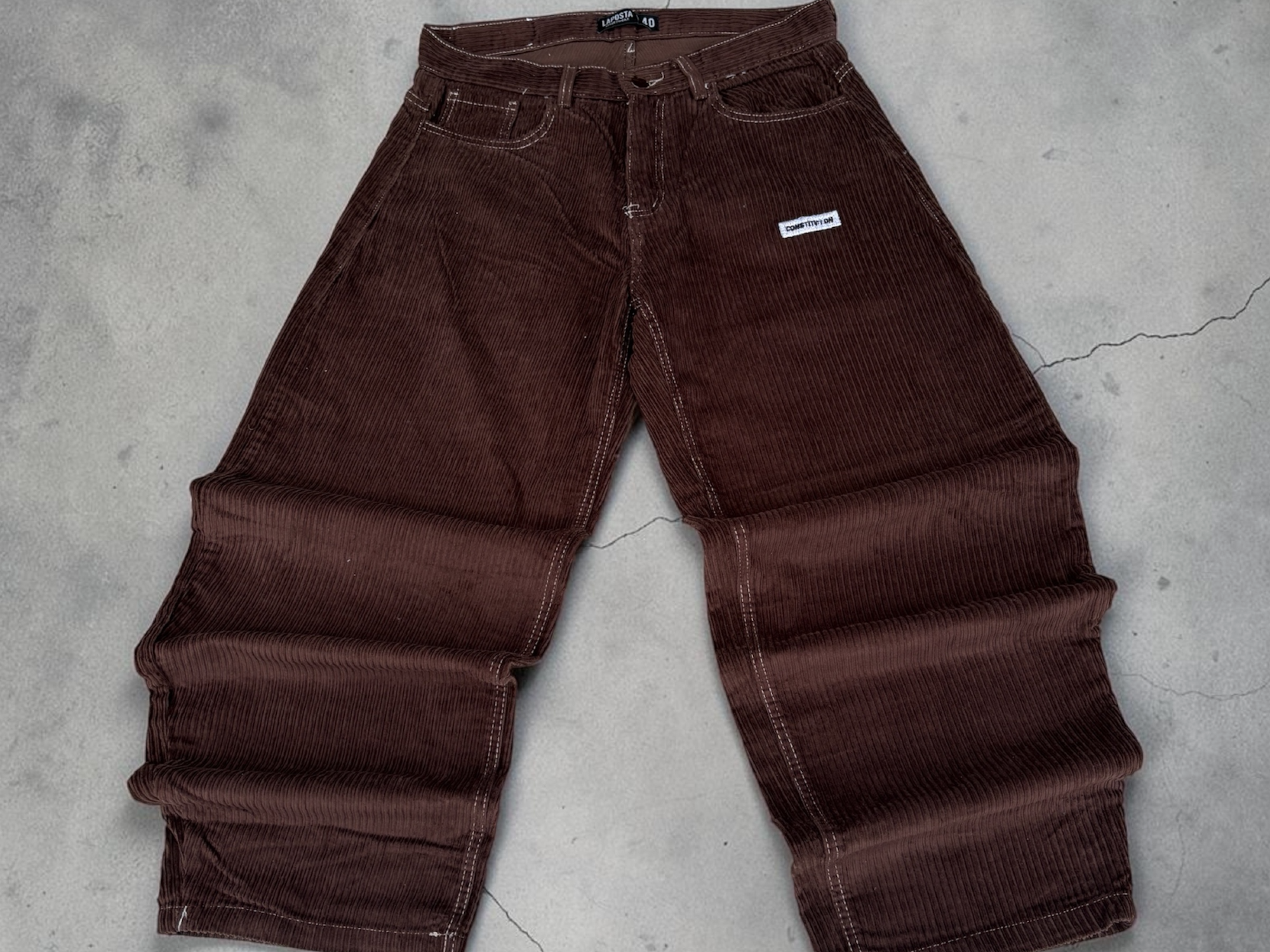 Baggy Corderoy brown