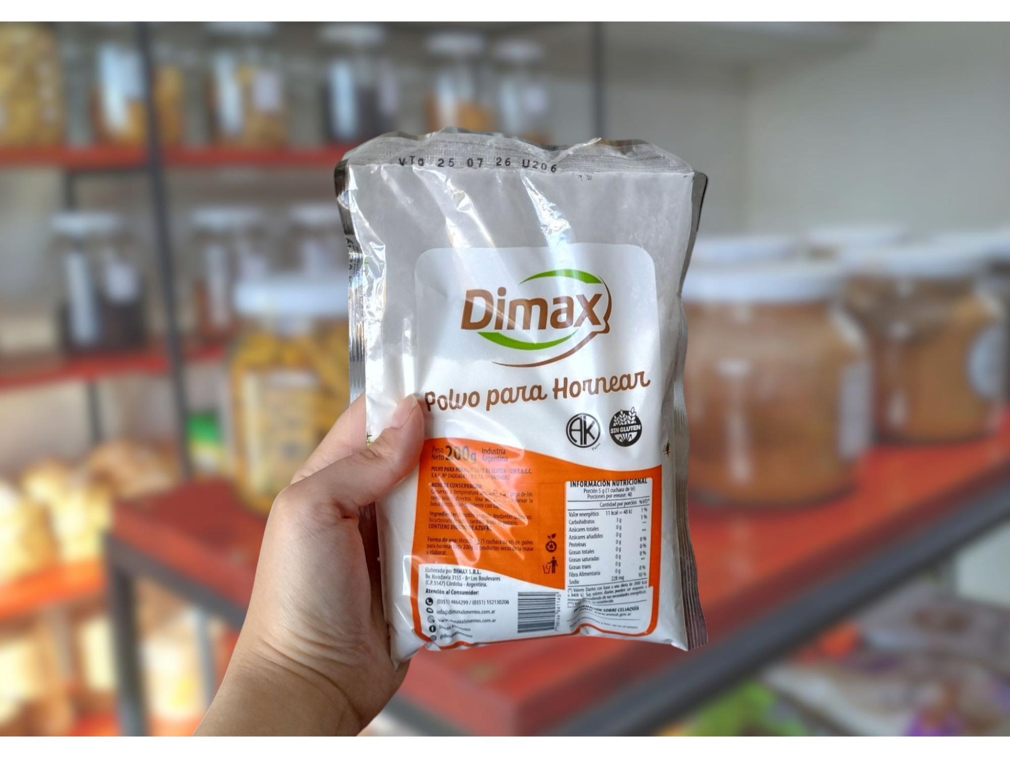 Polvo de hornear Dimax