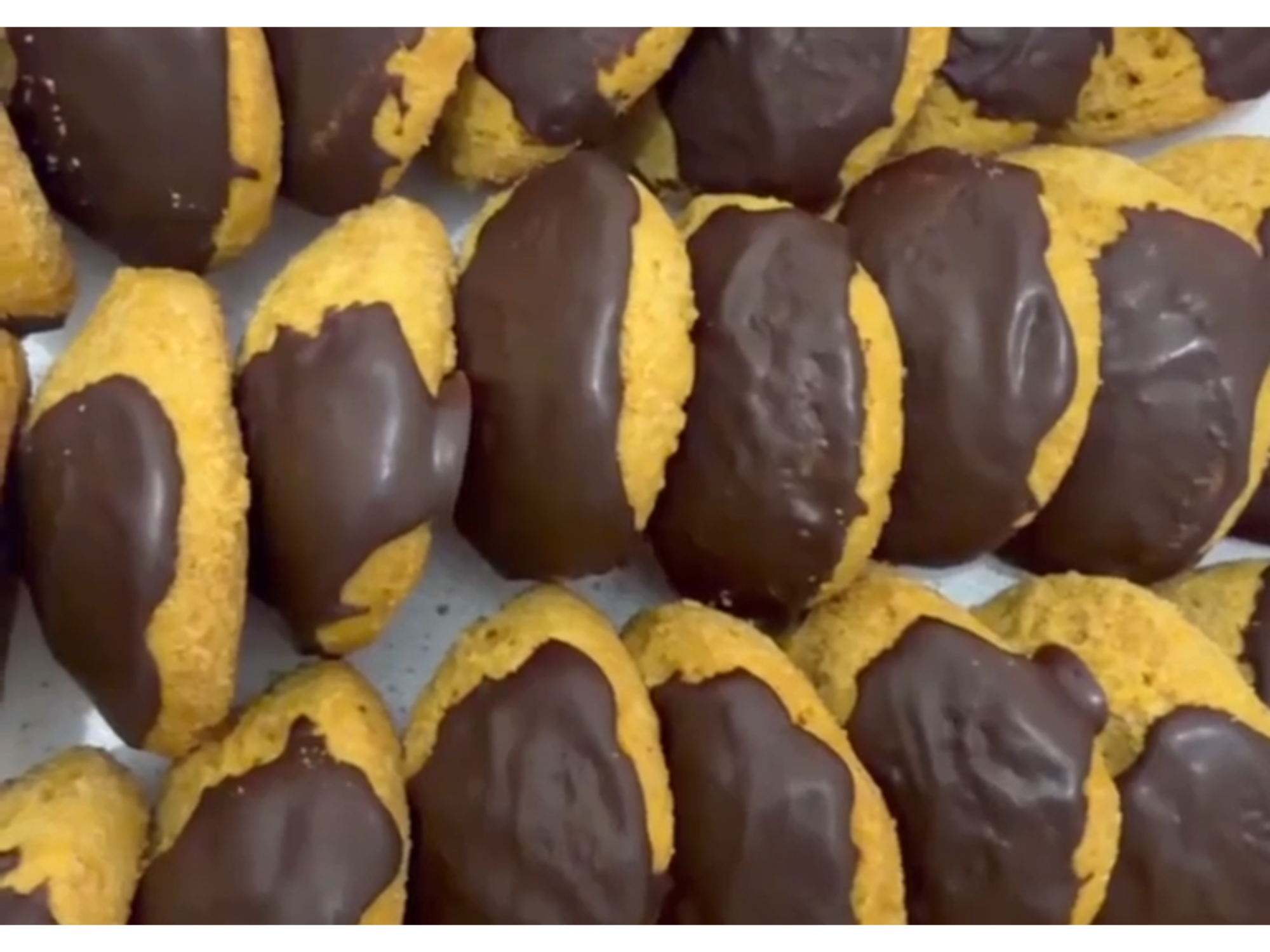 Galletas de naranja con chocolate