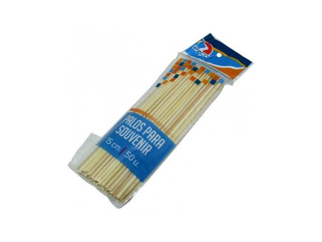 Palitos para souvenir 50 un., 15cm.