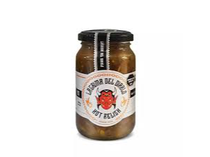Encurtido dulce a base de pepino y ají