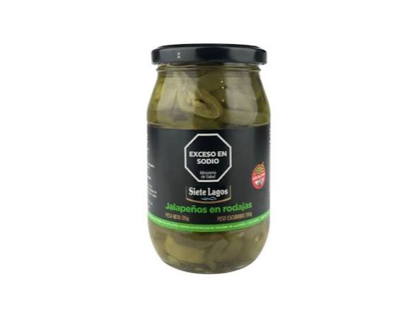 Jalapeños en rodajas 375gr