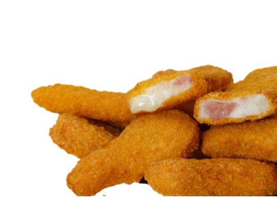 Patitas de pollo con jamón y queso 400gr