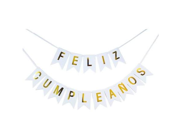 Banderín "Feliz cumpleaños"