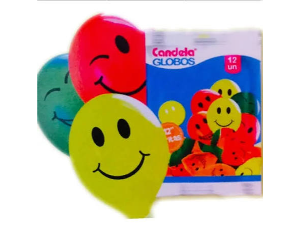 Globos caritas 12 un.