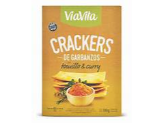 Crackers de garbanzos con tomillo y curry