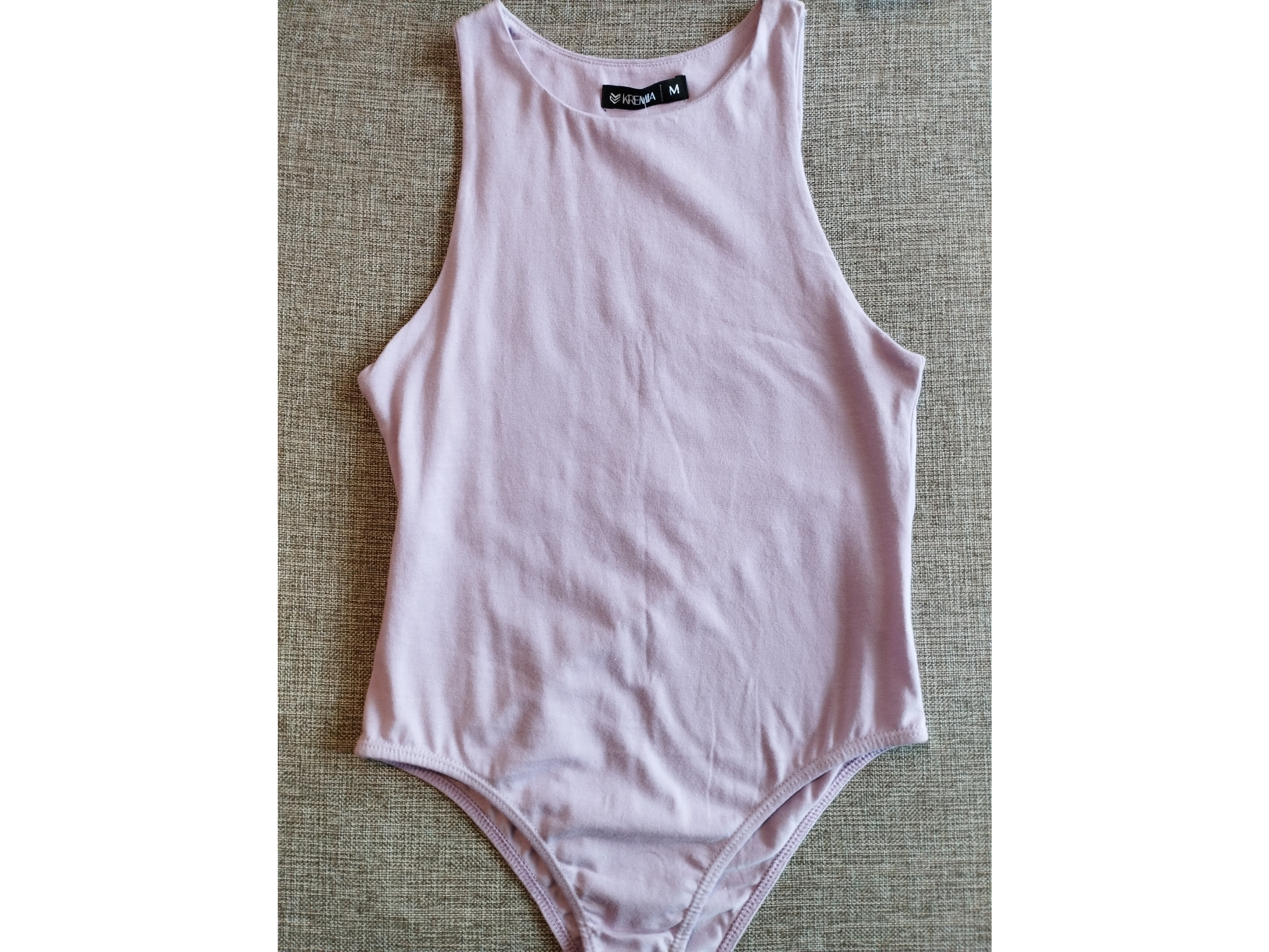 Body lila algodón elastizado