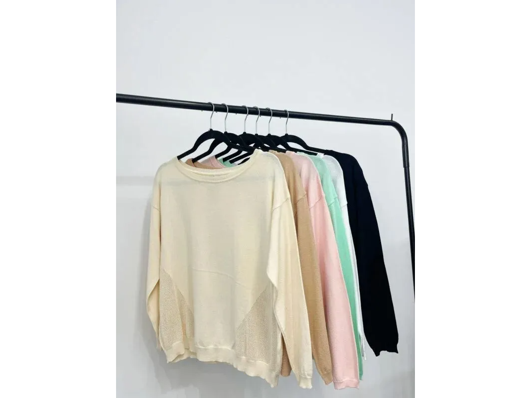 Sweater tere tejido rosa