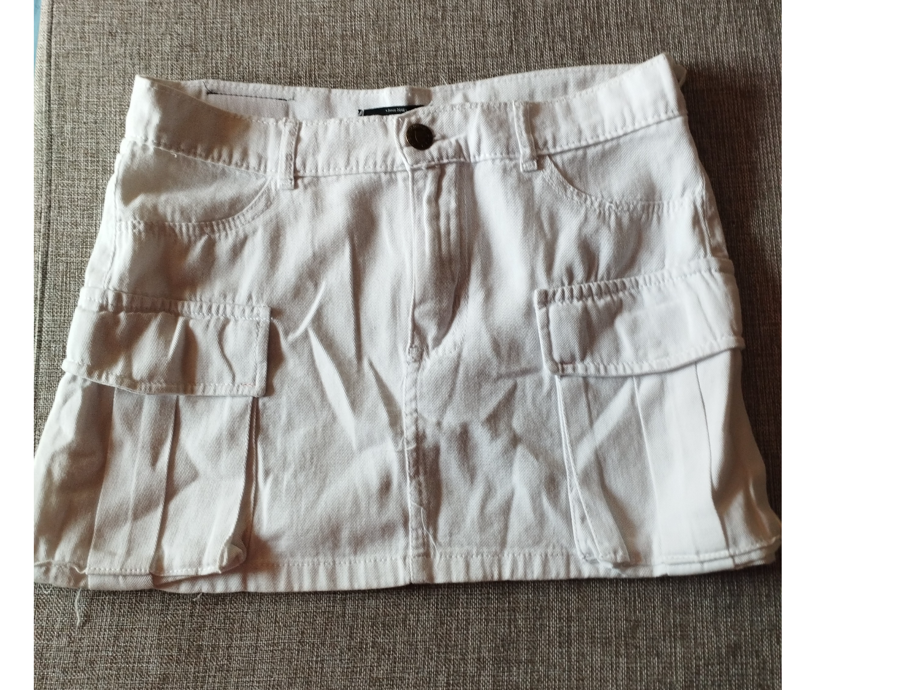 Pollera cargo blanca Loretta