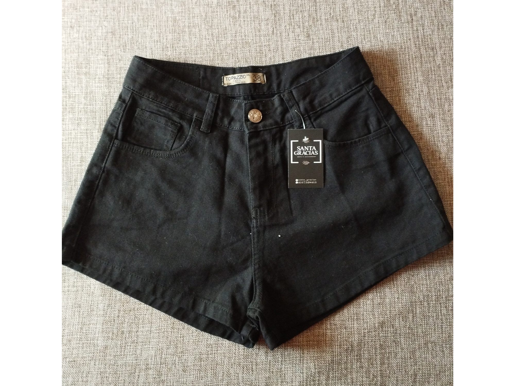 Short jean negro