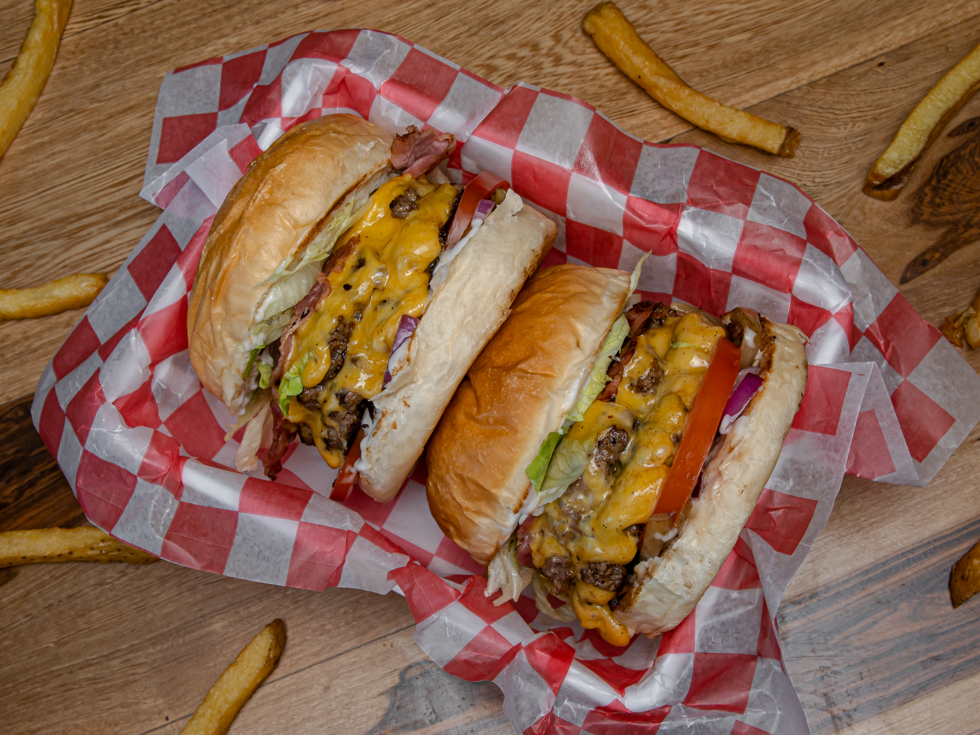 2 DOBLES A ELECCION + papas fritas