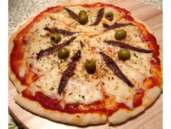 Muzza con anchoas