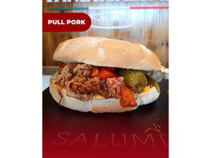 Sandwich pull pork de Salumi