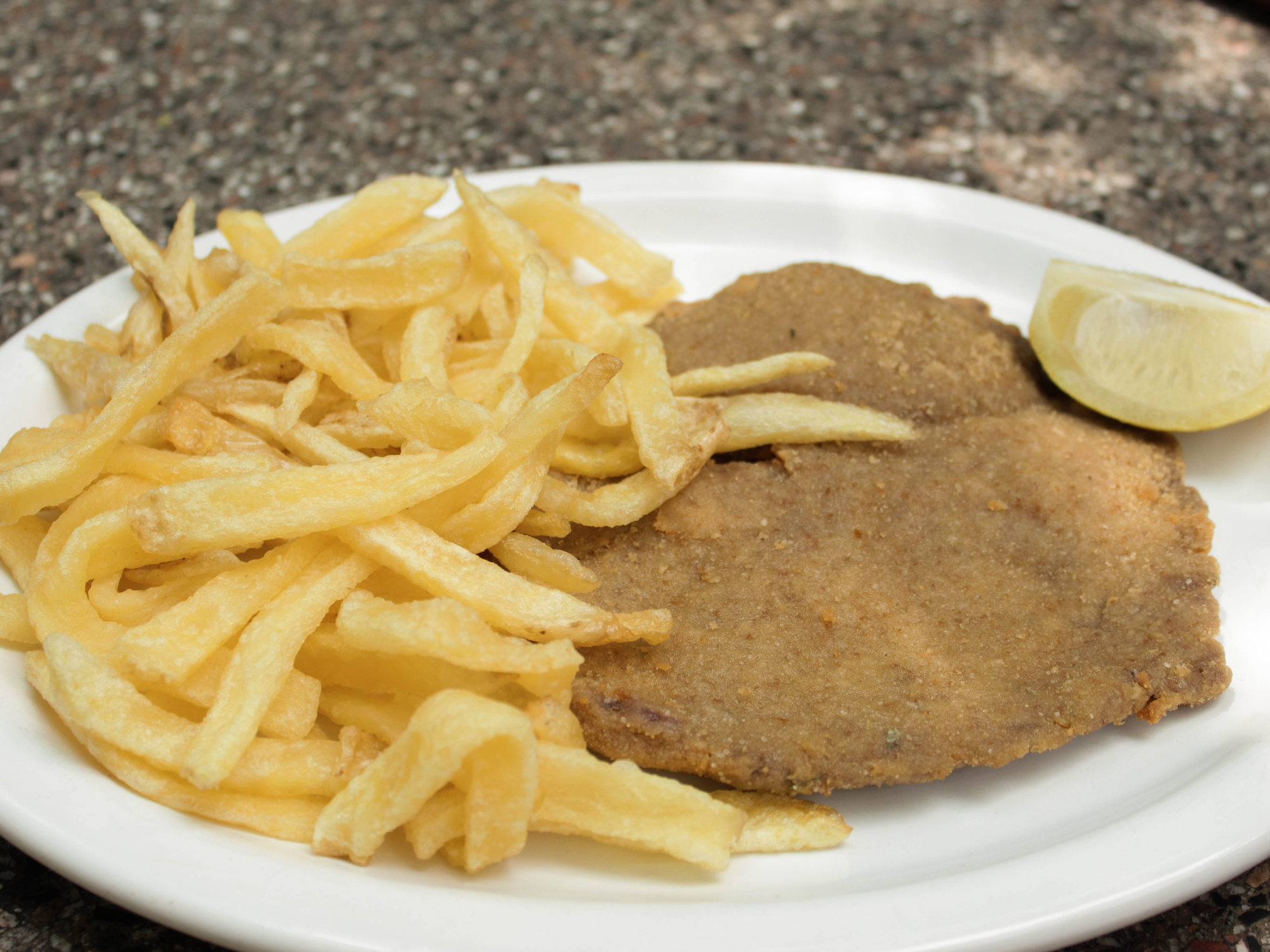 Milanesa con papas