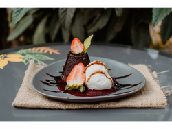 Volcán de chocolate