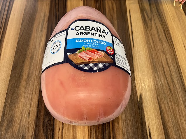 JAMON COCIDO NATURAL CON CUERO - CABAÑAS ARGENTINAS