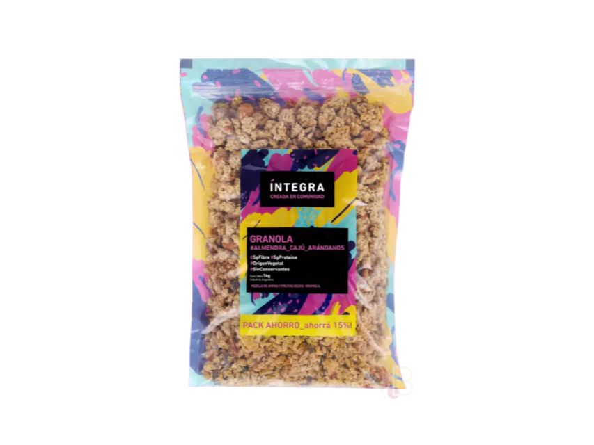 Granola ÍNTEGRA Cajú y Arándanos