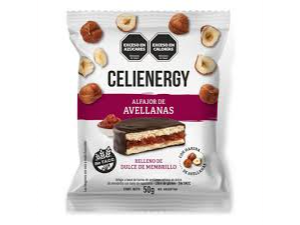 Alfajor de Avellana Choco Negro CELIENERGY SIN TACC