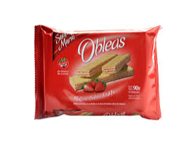 Obleas Rellenas Frutilla SANTA MARÍA SIN TACC