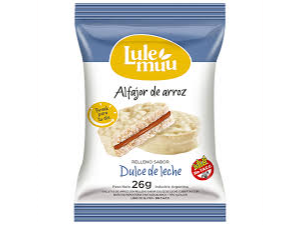 Alfajor de Arroz bañado Chocolate Blanco LULEMUU SIN TACC