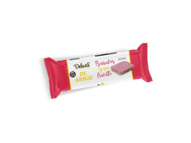 Galletitas de Arroz Bañadas Frutilla DELUXE SIN TACC