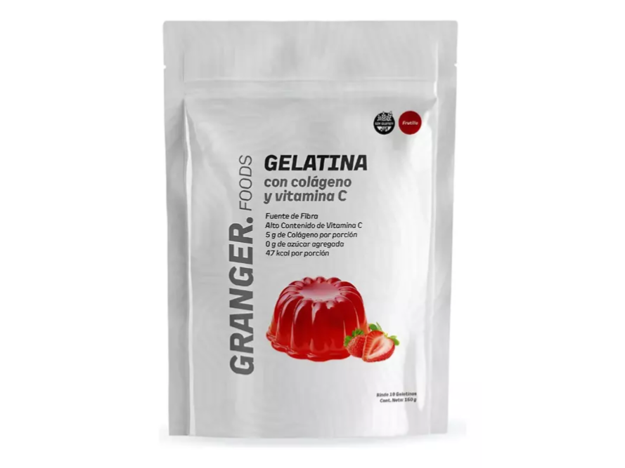 Gelatina con COLÁGENO y Vitamina C (Frutilla)
