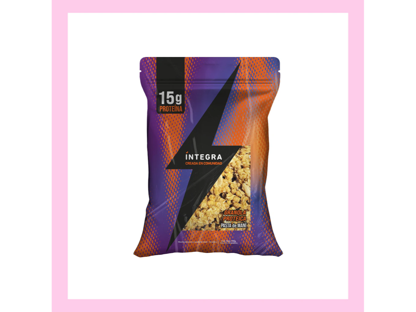 Granola ÍNTEGRA Proteica Pasta de Maní