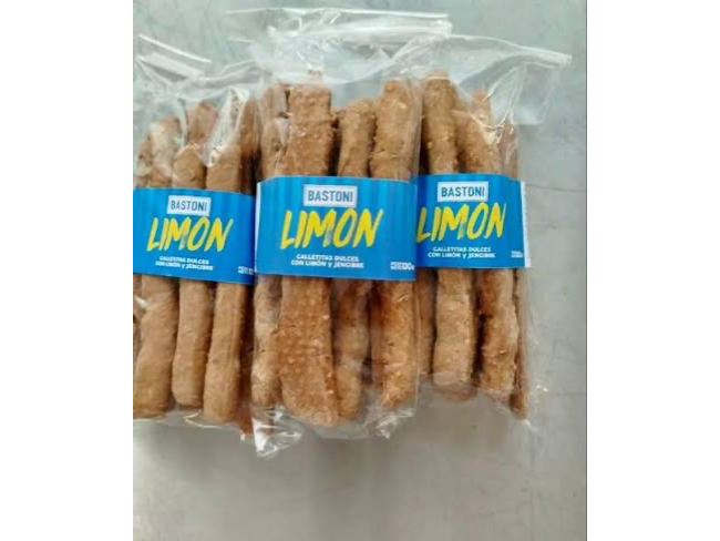 Galletitas Naturales de Limón BASTONI