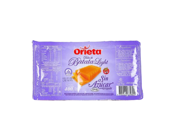 Dulce de Batata ORIETA SIN AZÚCAR AGREGADA