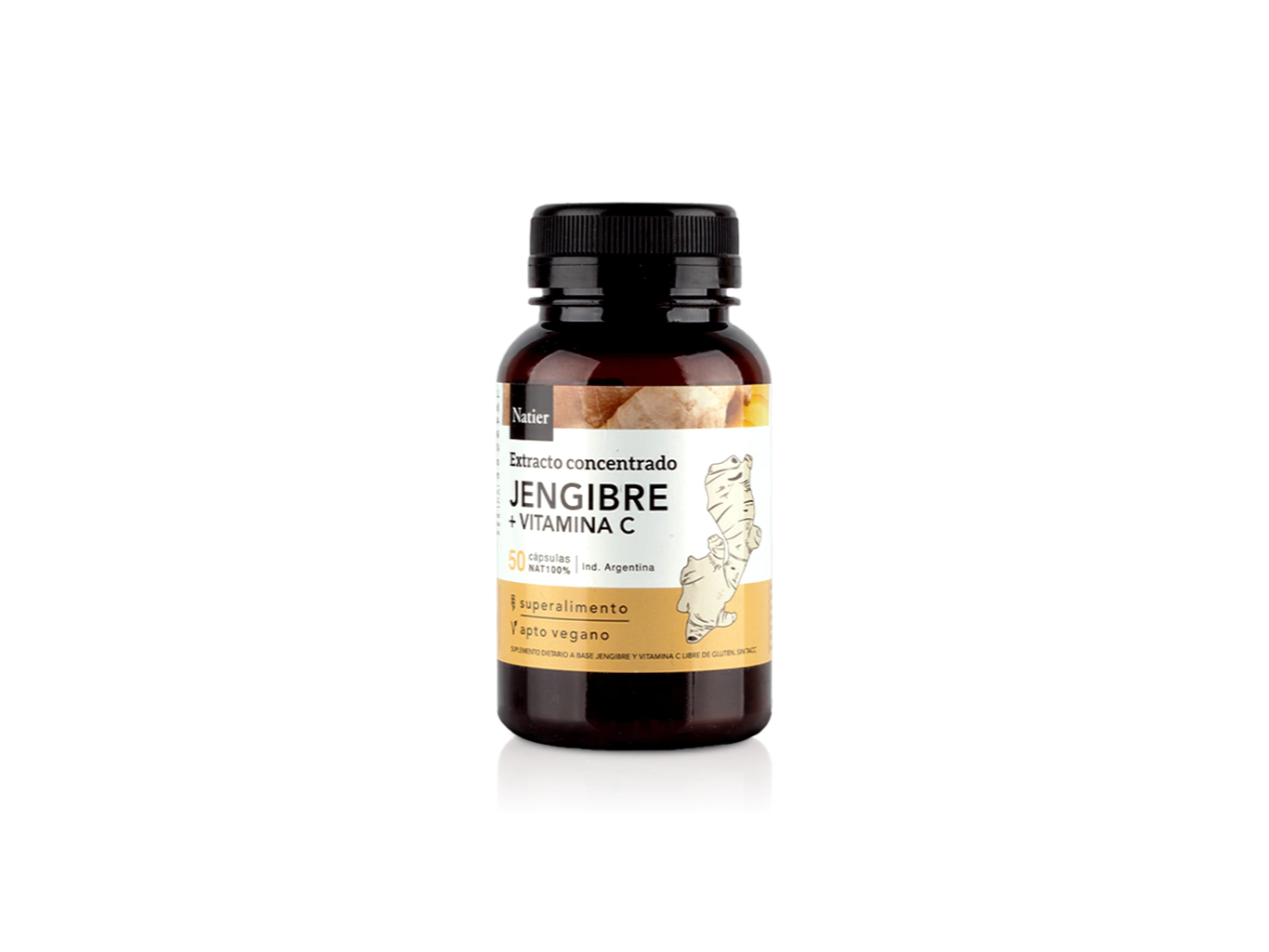 Jengibre + Vitamina C 50 cápsulas