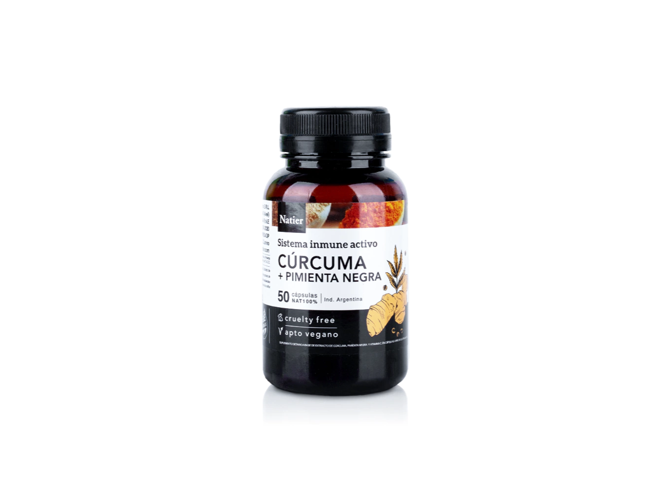 Cúrcuma + Pimienta Negra 50 cápsulas