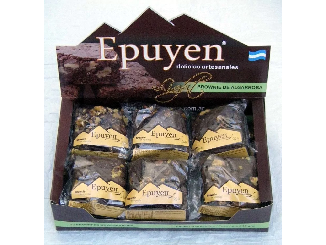 Caja de Brownie de Algarroba Light