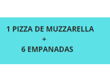 PROMO 1  (1 PIZZA GRANDE MUZZA + 6 EMPANADAS)