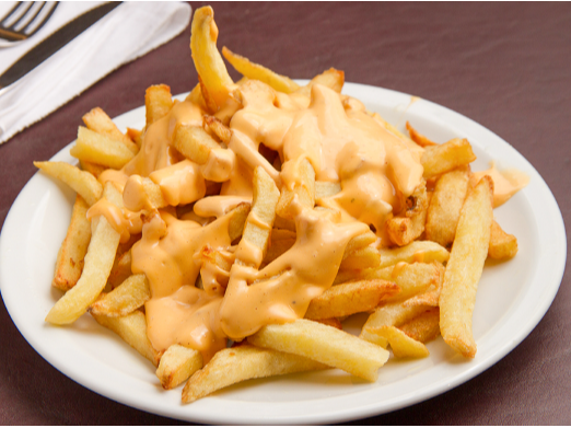 Papas Fritas con cheddar