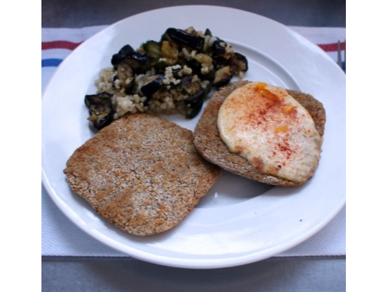 MILANESA DE SOJA CON QUESO + Guarnicion