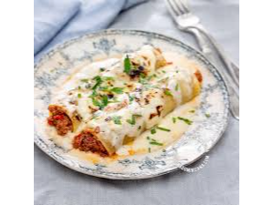 2 Canelones de Verdura y Ricota Con Salsa Mixta